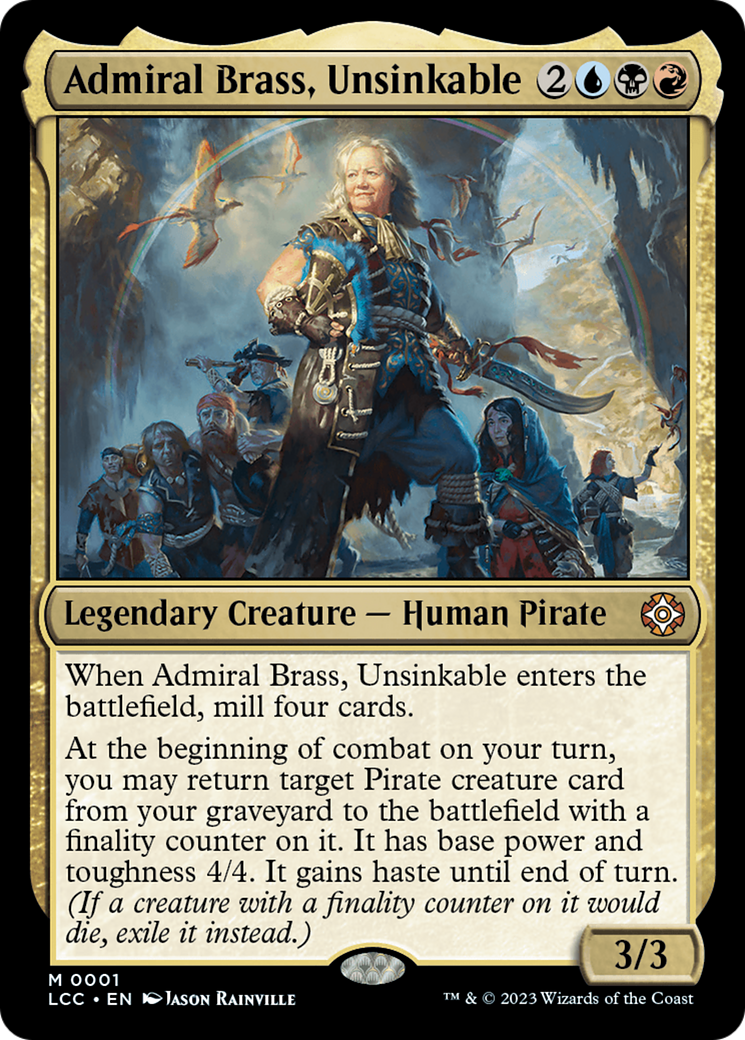 Admiral Brass, Unsinkable [The Lost Caverns of Ixalan Commander] | Exor Games Truro