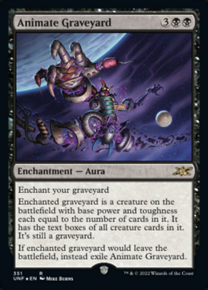 Animate Graveyard (Galaxy Foil) [Unfinity] | Exor Games Truro