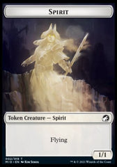 Wolf // Spirit Double-Sided Token [Innistrad: Midnight Hunt Tokens] | Exor Games Truro