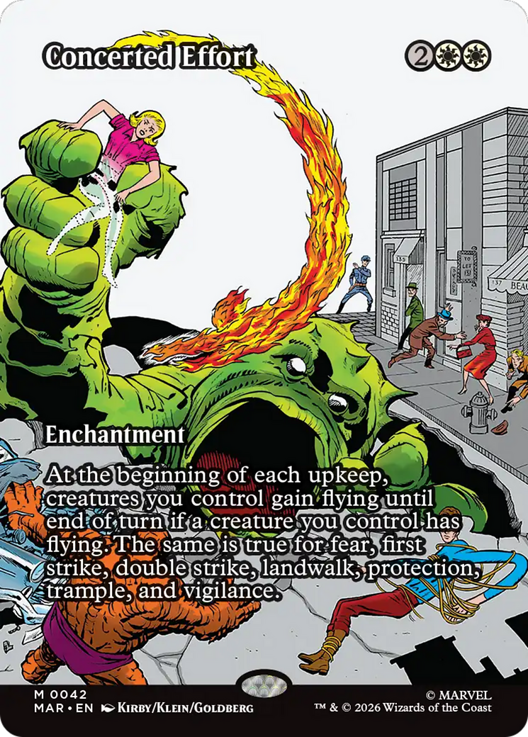 Concerted Effort (Borderless) [Marvel Universe: Eternal-Legal] | Exor Games Truro