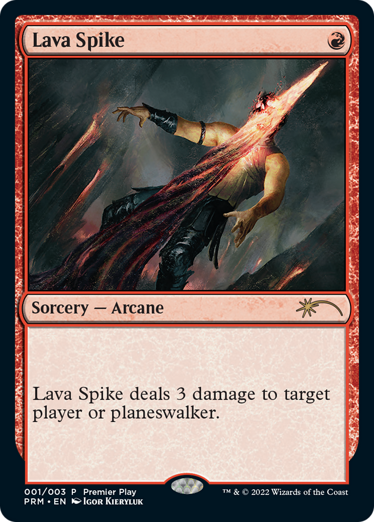 Lava Spike (Premier Play) [Pro Tour Promos] | Exor Games Truro