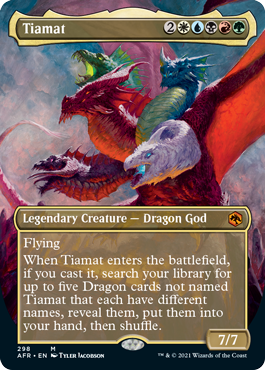 Tiamat (Borderless Alternate Art) [Dungeons & Dragons: Adventures in the Forgotten Realms] | Exor Games Truro