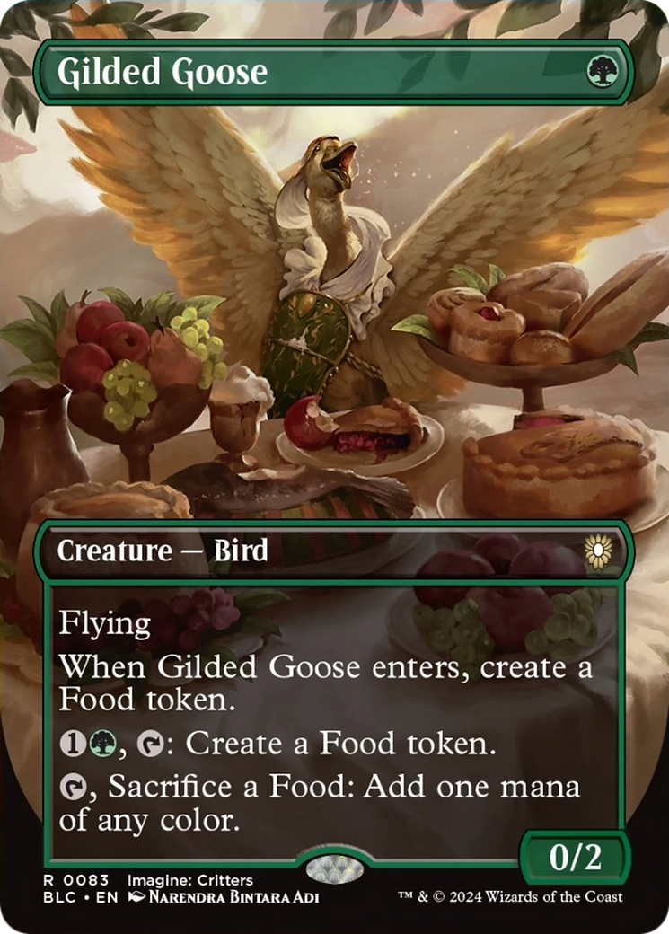 Gilded Goose (Borderless) [Bloomburrow Commander] | Exor Games Truro