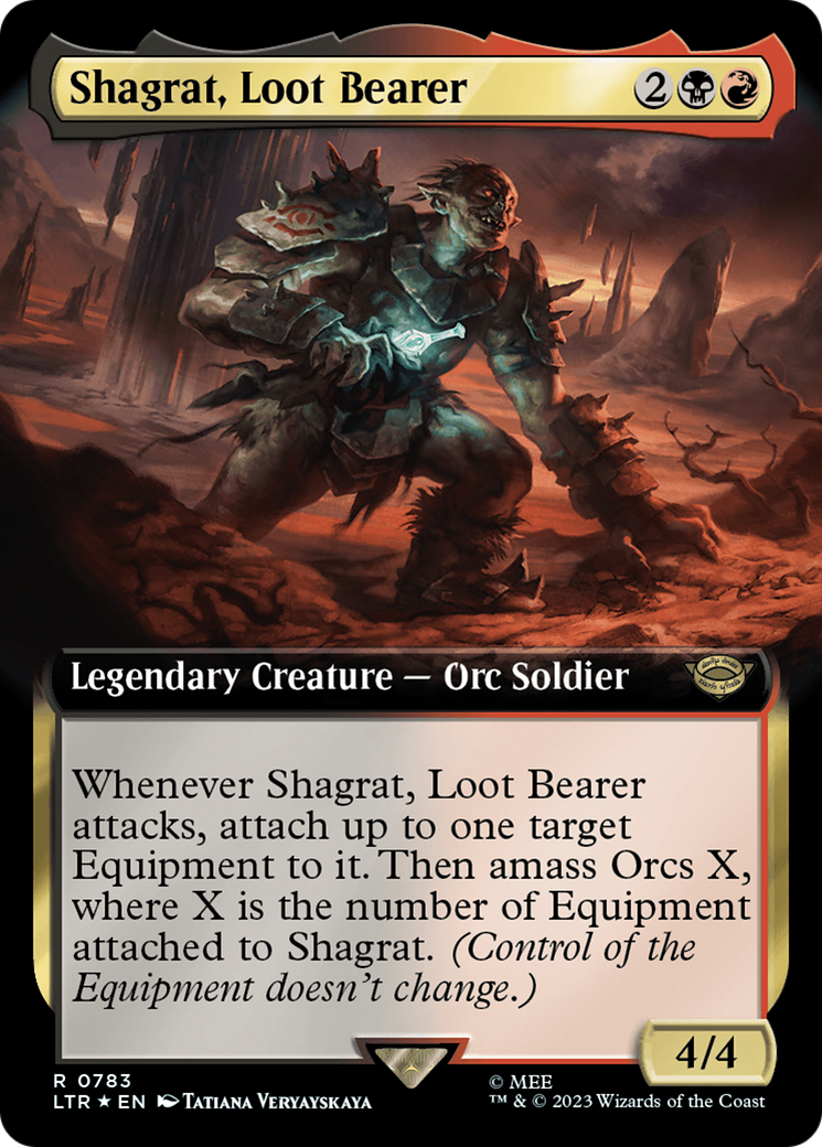 Shagrat, Loot Bearer (Extended Art) (Surge Foil) [The Lord of the Rings: Tales of Middle-Earth] | Exor Games Truro