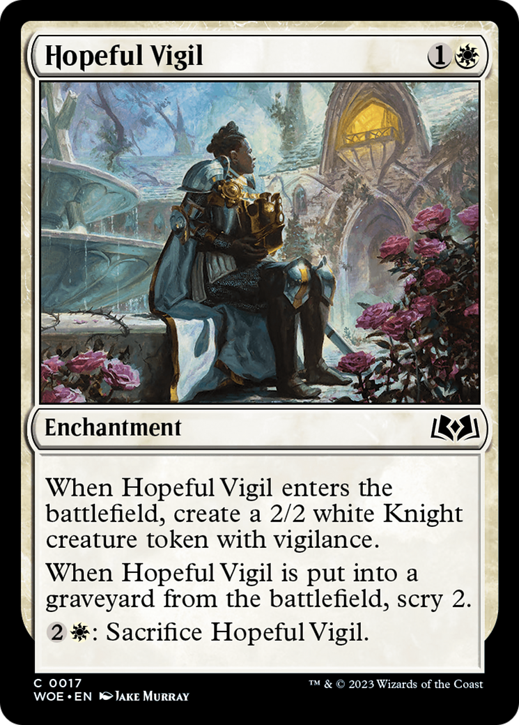 Hopeful Vigil [Wilds of Eldraine] | Exor Games Truro