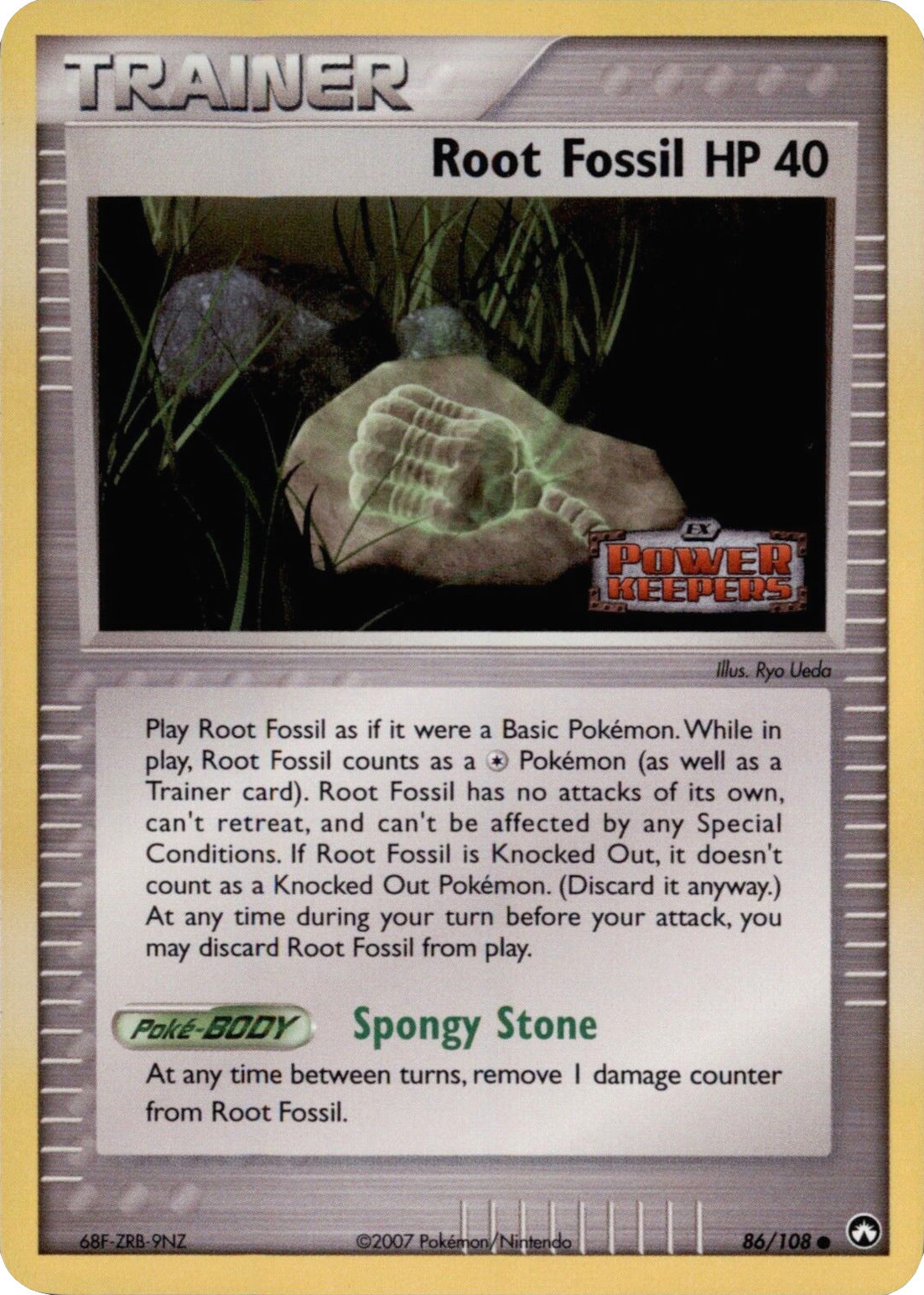 Root Fossil (86/108) (Stamped) [EX: Power Keepers] | Exor Games Truro