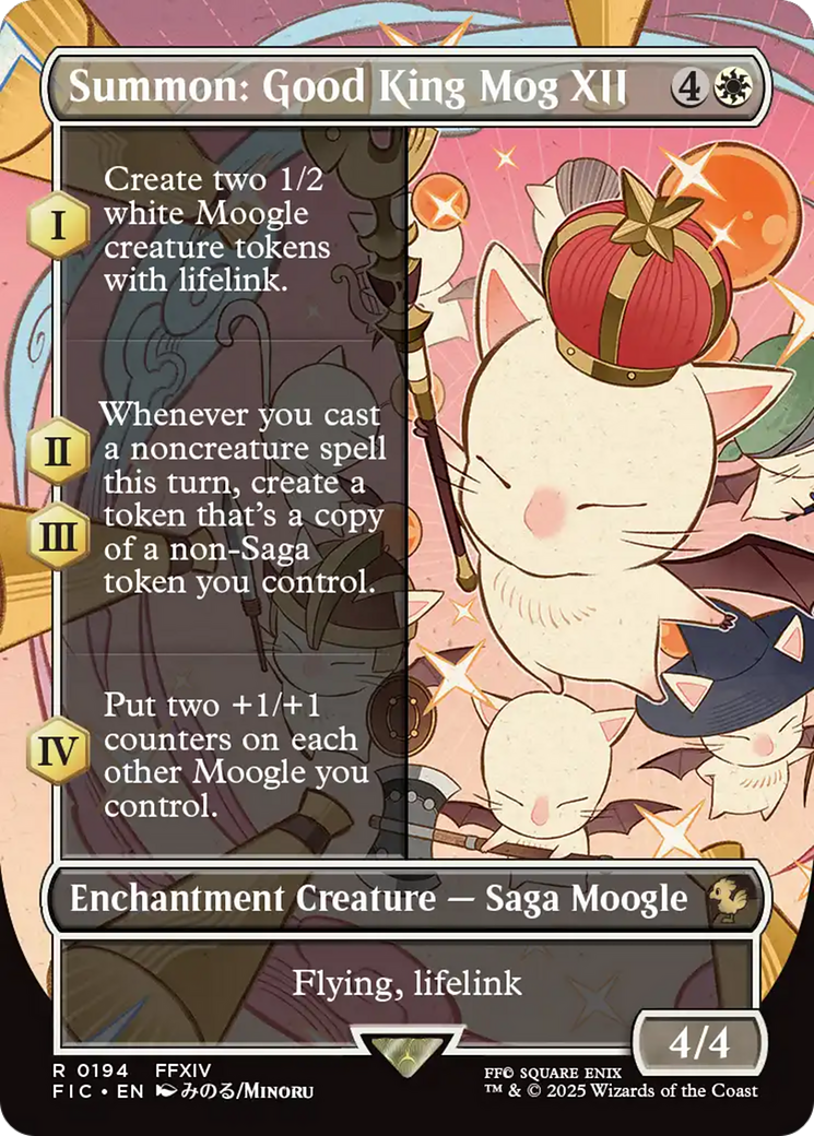 Summon: Good King Mog XII (Borderless) [FINAL FANTASY Commander] | Exor Games Truro