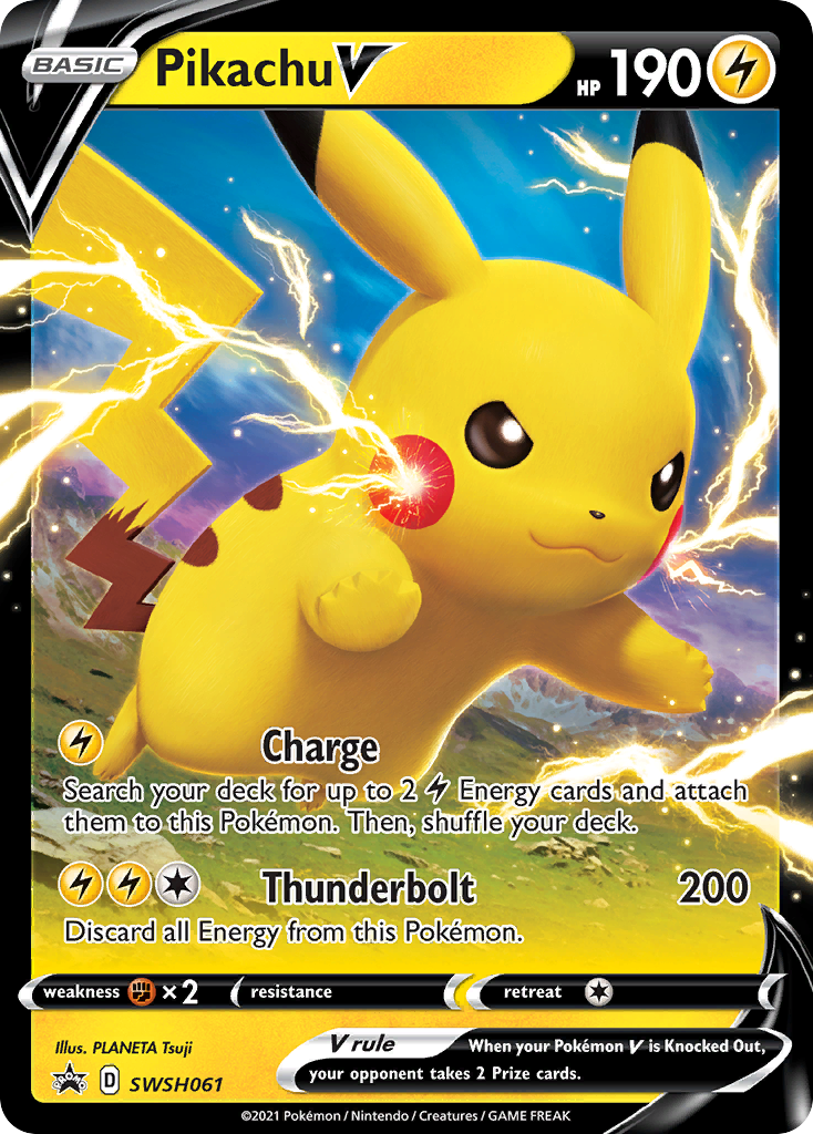 Pikachu V (SWSH061) [Sword & Shield: Black Star Promos] | Exor Games Truro