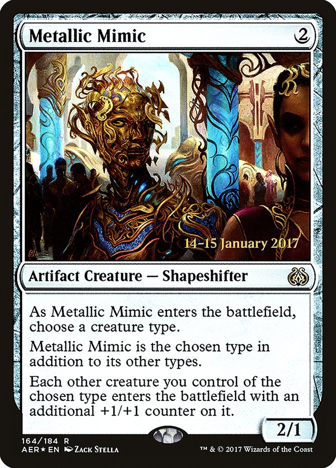 Metallic Mimic [Aether Revolt Prerelease Promos] | Exor Games Truro