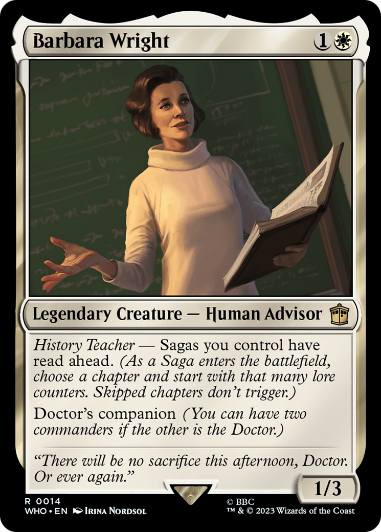 Barbara Wright [Doctor Who] | Exor Games Truro