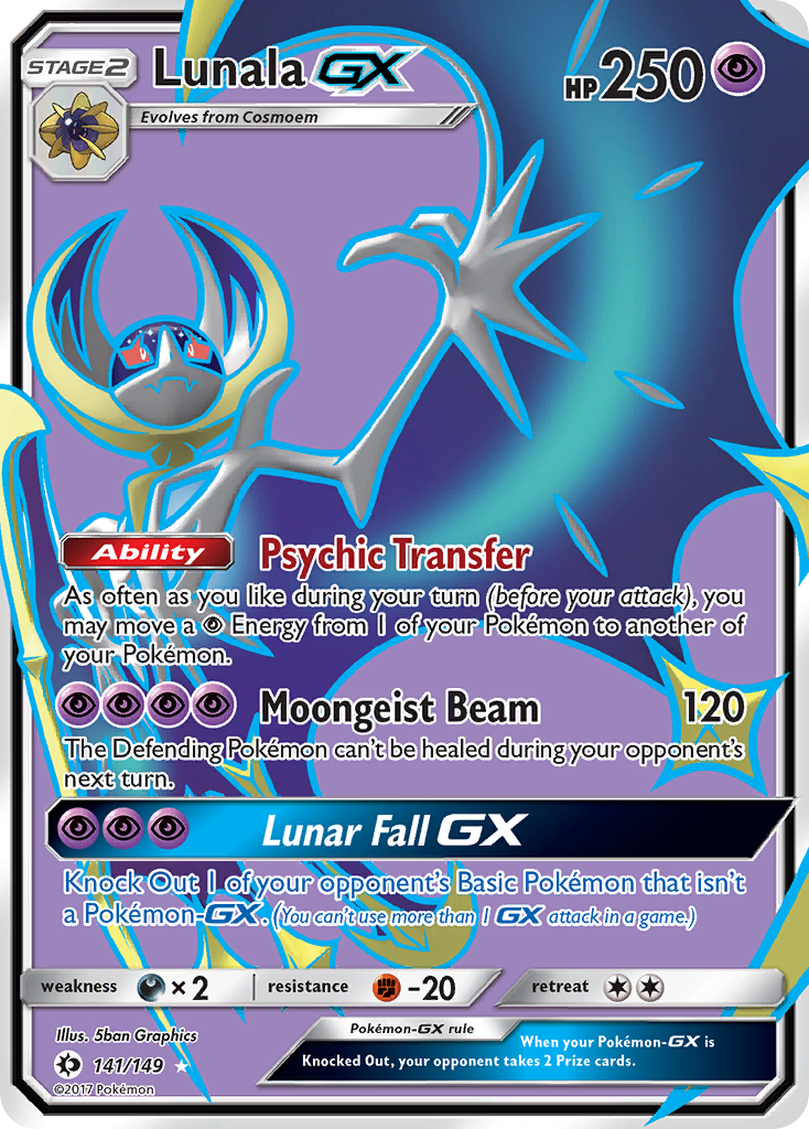 Lunala GX (141/149) [Sun & Moon: Base Set] | Exor Games Truro