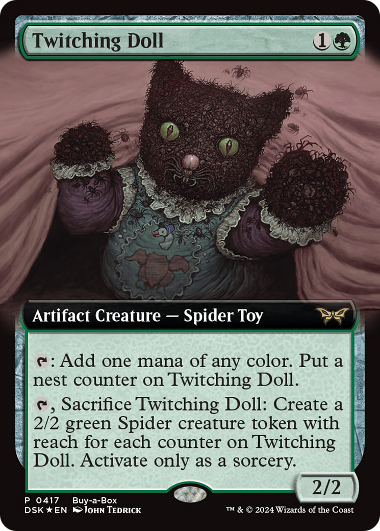 Twitching Doll (Extended Art) (Buy-a-box) [Duskmourn: House of Horror Promos] | Exor Games Truro