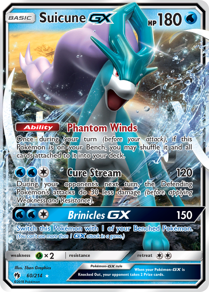 Suicune GX (60/214) [Sun & Moon: Lost Thunder] | Exor Games Truro