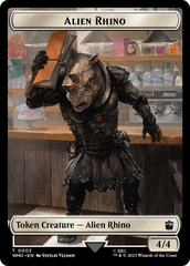 Alien Rhino // Alien Warrior Double-Sided Token [Doctor Who Tokens] | Exor Games Truro