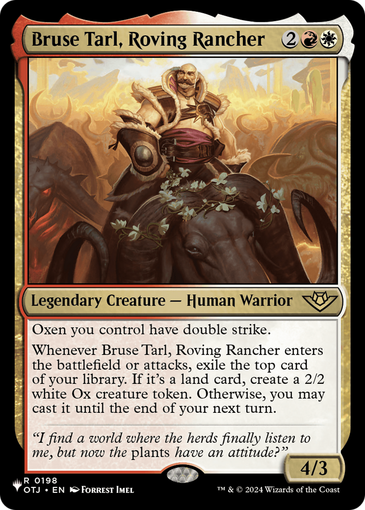 Bruse Tarl, Roving Rancher (OTJ) [The List] | Exor Games Truro