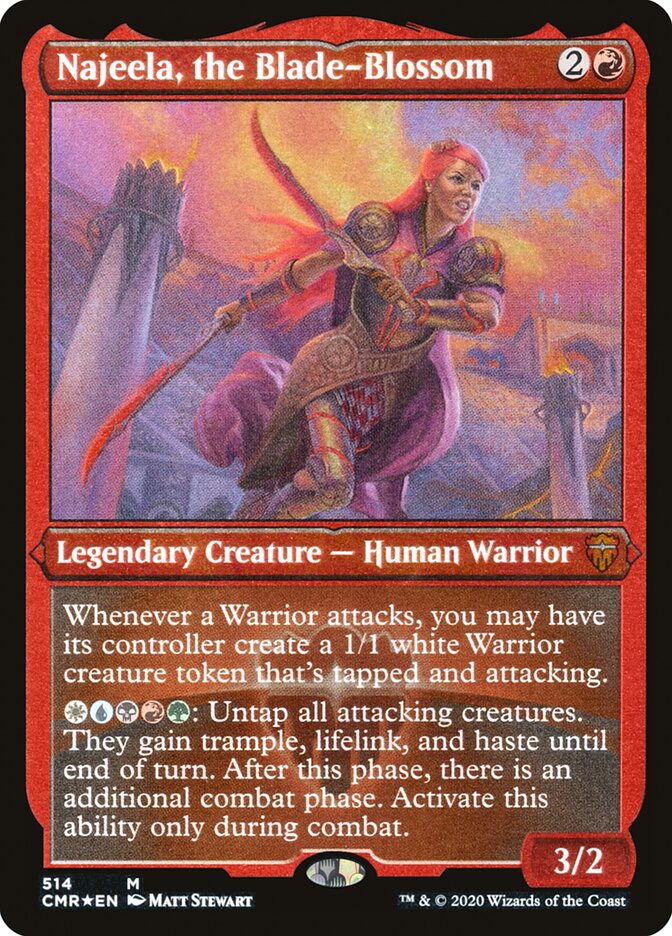 Najeela, the Blade-Blossom (Etched) [Commander Legends] | Exor Games Truro