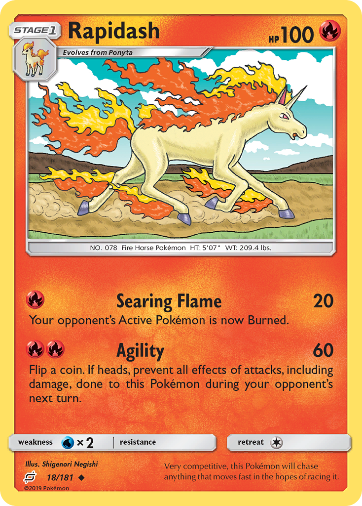 Rapidash (18/181) [Sun & Moon: Team Up] | Exor Games Truro