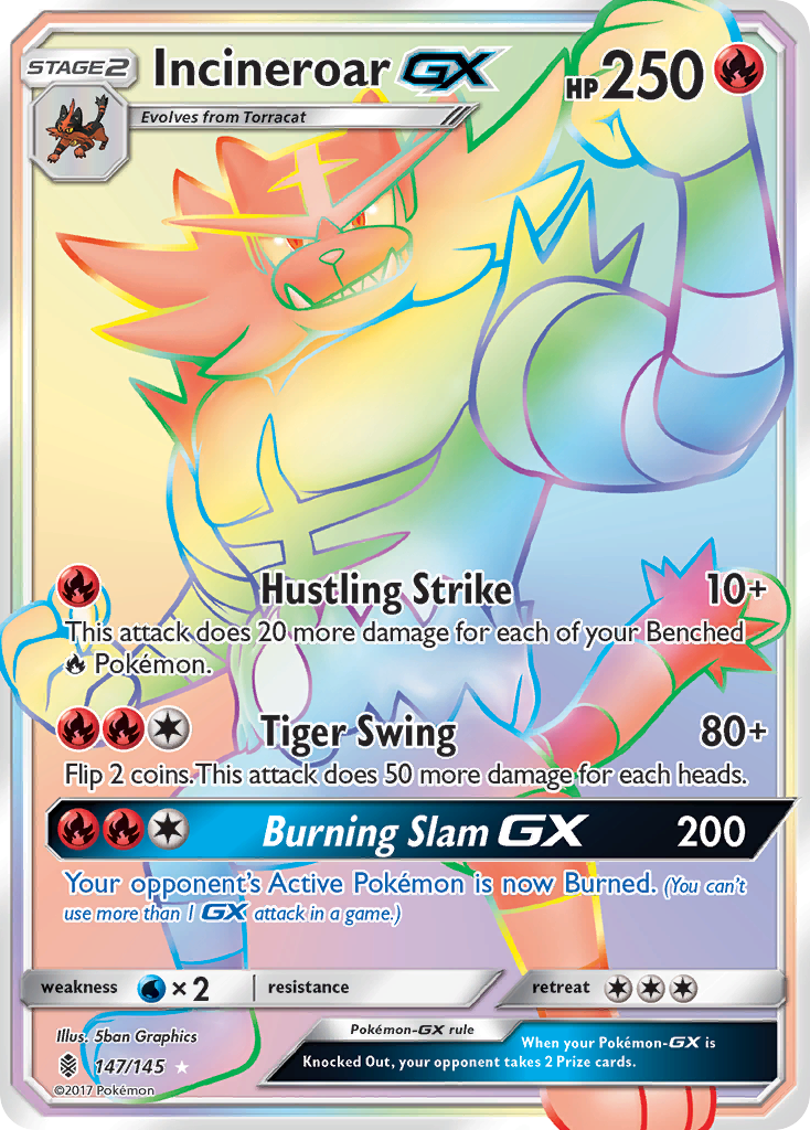 Incineroar GX (147/145) [Sun & Moon: Guardians Rising] | Exor Games Truro