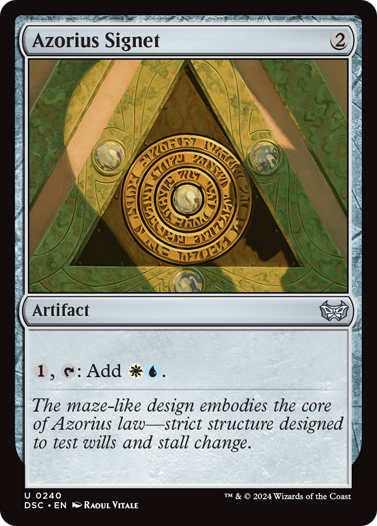 Azorius Signet [Duskmourn: House of Horror Commander] | Exor Games Truro