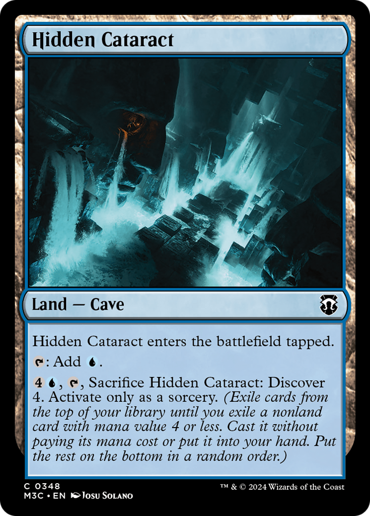 Hidden Cataract (Ripple Foil) [Modern Horizons 3 Commander] | Exor Games Truro