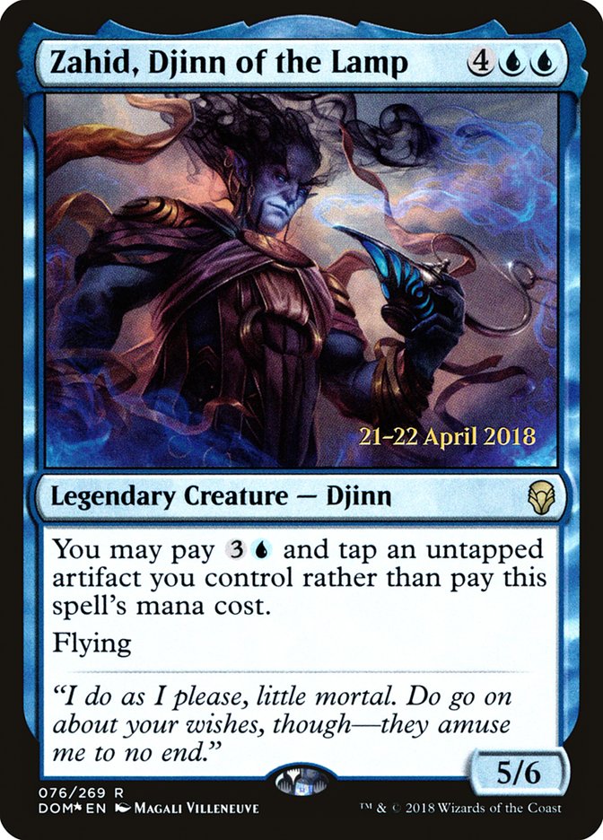 Zahid, Djinn of the Lamp [Dominaria Prerelease Promos] | Exor Games Truro