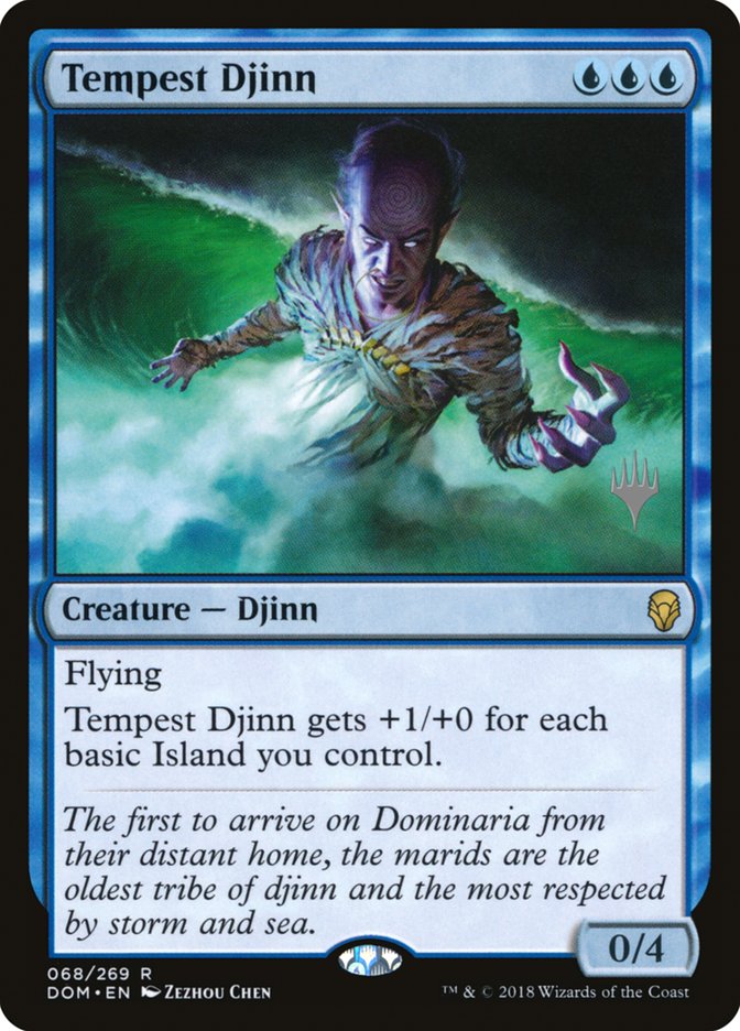 Tempest Djinn (Promo Pack) [Dominaria Promos] | Exor Games Truro