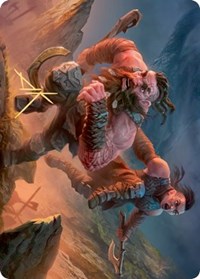 Dwarven Reinforcements Art Card (Gold-Stamped Signature) [Kaldheim Art Series] | Exor Games Truro