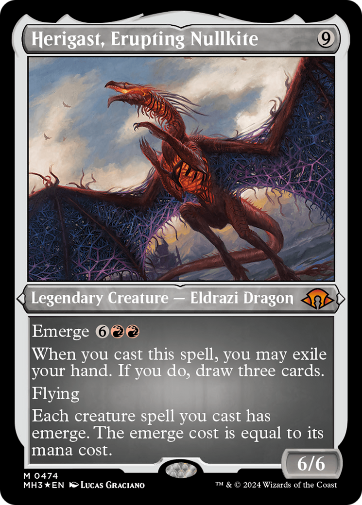 Herigast, Erupting Nullkite (Foil Etched) [Modern Horizons 3] | Exor Games Truro
