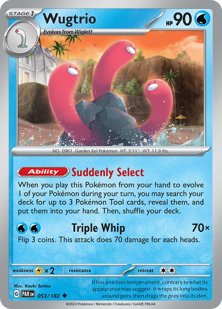 Wugtrio (053/182) [Scarlet & Violet: Paradox Rift] | Exor Games Truro