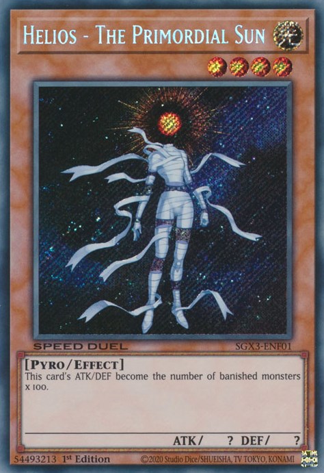 Helios - The Primordial Sun [SGX3-ENF01] Secret Rare | Exor Games Truro