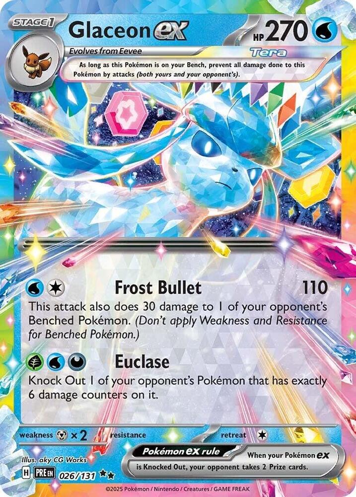 Glaceon ex (026/131) [Scarlet & Violet: Prismatic Evolutions] | Exor Games Truro