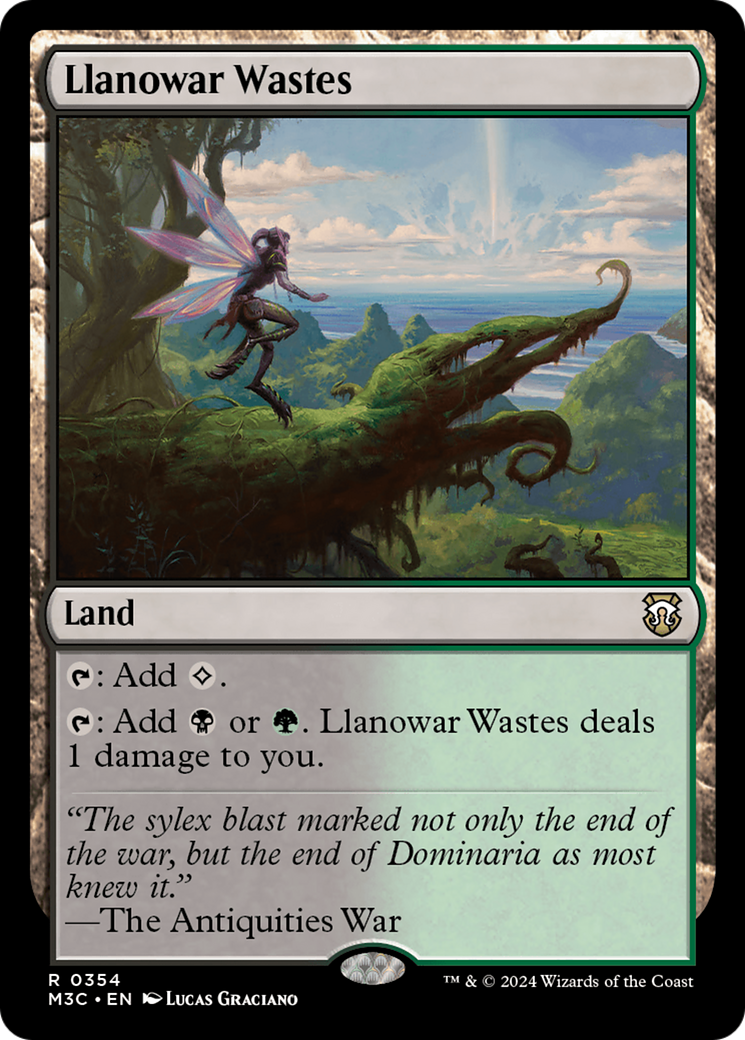 Llanowar Wastes (Ripple Foil) [Modern Horizons 3 Commander] | Exor Games Truro