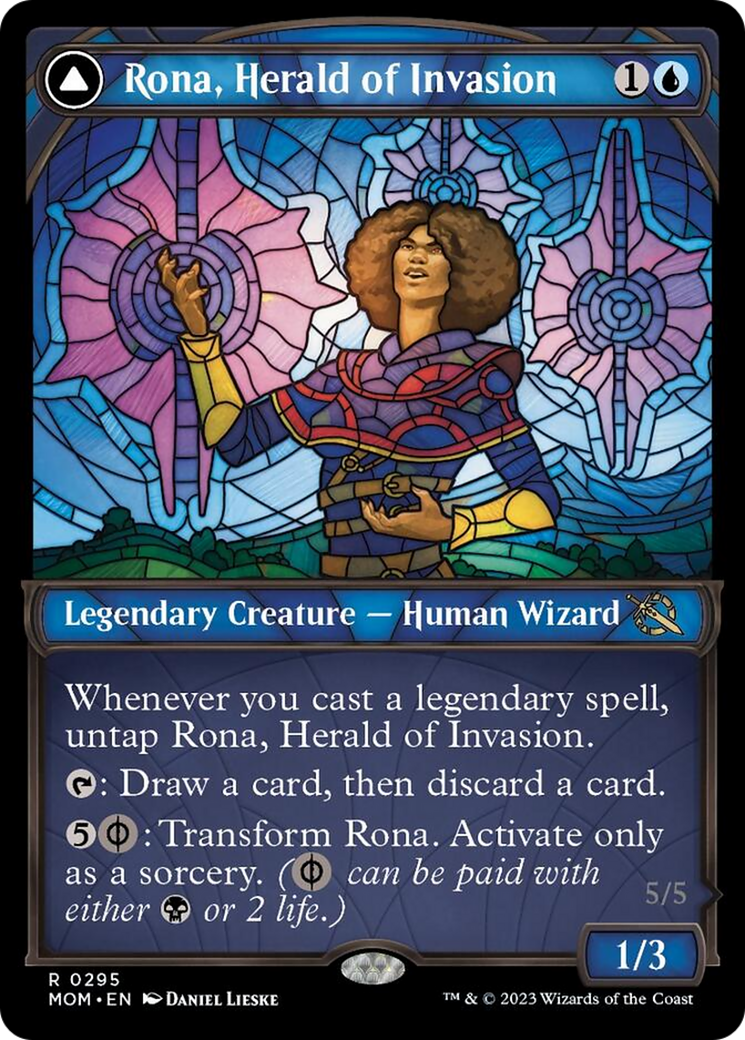 Rona, Herald of Invasion // Rona, Tolarian Obliterator (Showcase Planar Booster Fun) [March of the Machine] | Exor Games Truro