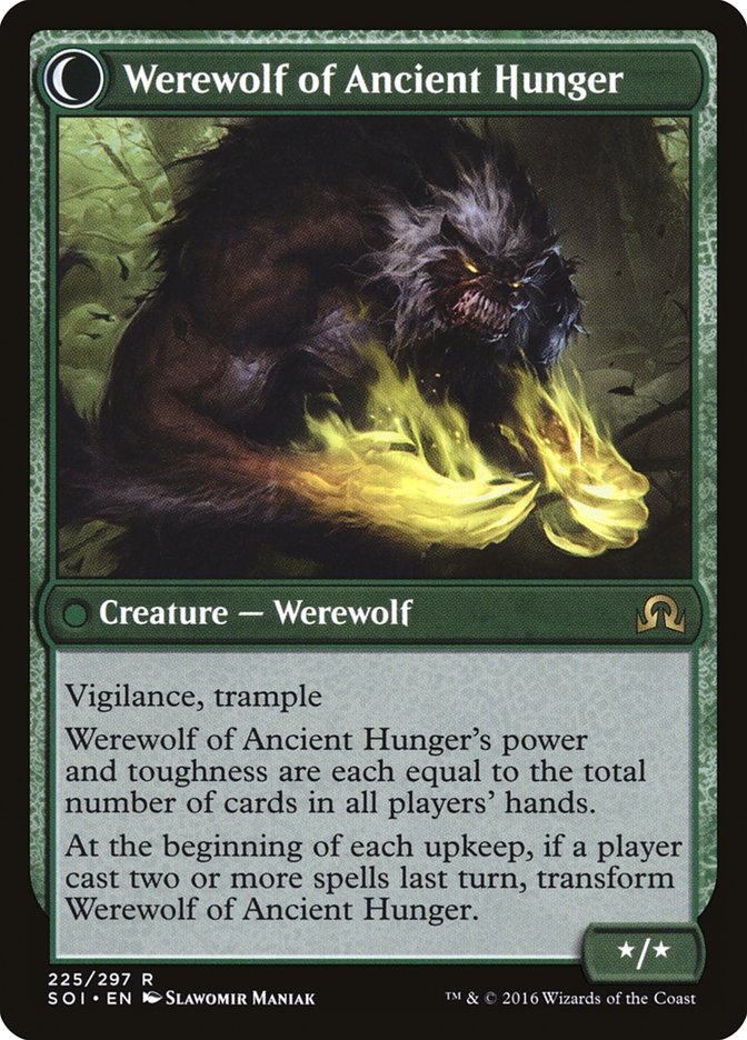 Sage of Ancient Lore // Werewolf of Ancient Hunger [Shadows over Innistrad] | Exor Games Truro