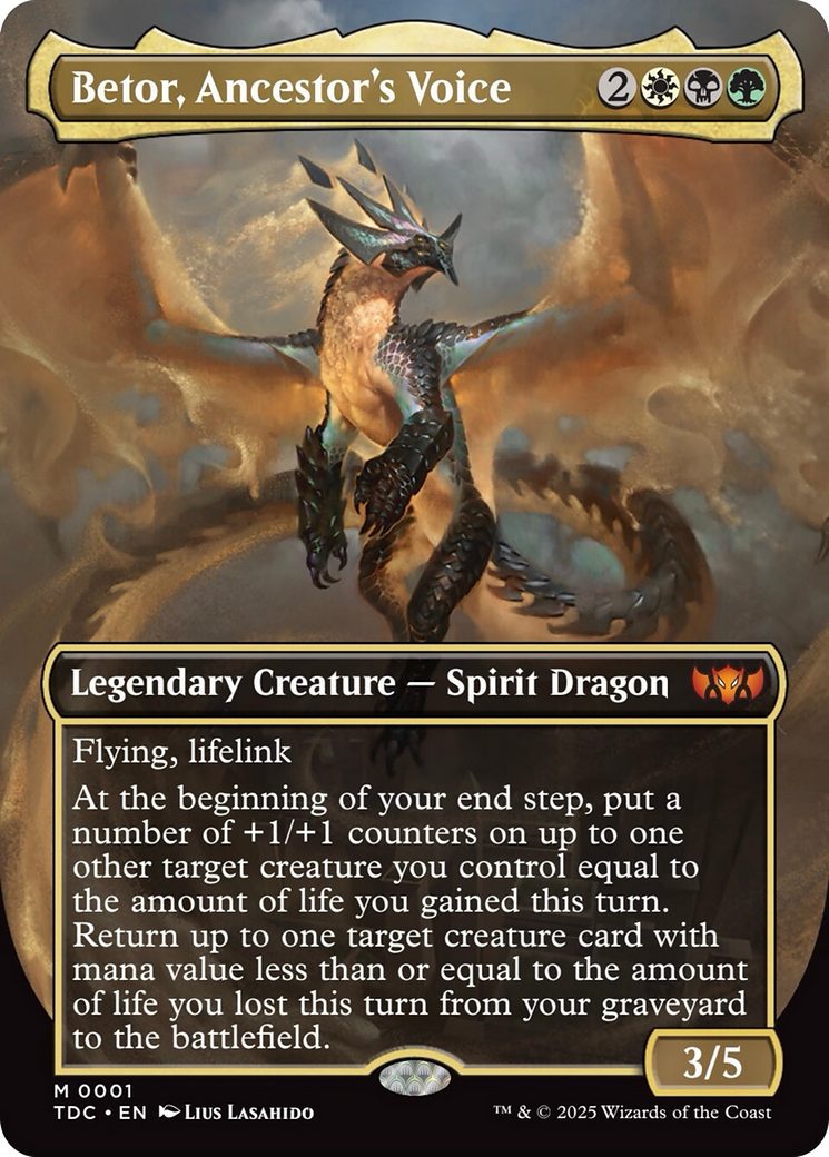 Betor, Ancestor's Voice (Borderless) [Tarkir: Dragonstorm Commander] | Exor Games Truro