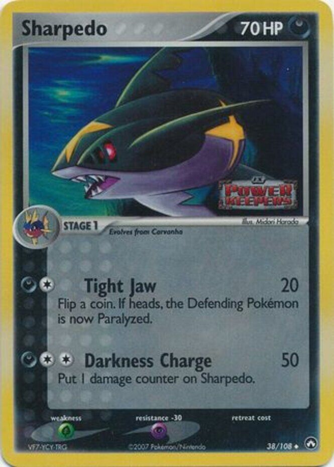 Sharpedo (38/108) (Stamped) [EX: Power Keepers] | Exor Games Truro