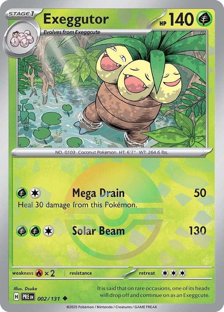 Exeggutor (002/131) (Poke Ball Pattern) [Scarlet & Violet: Prismatic Evolutions] | Exor Games Truro