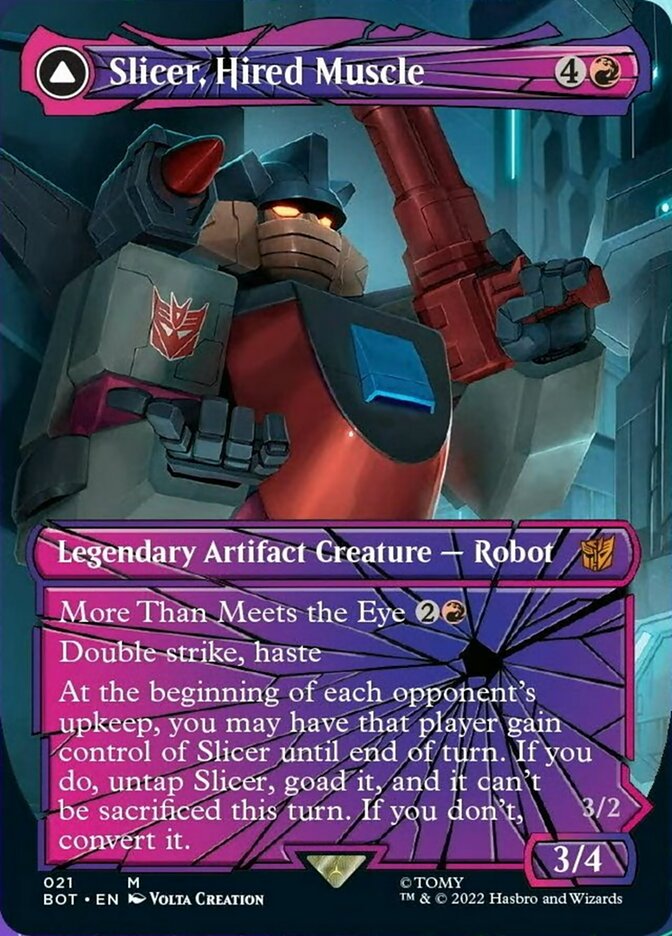 Slicer, Hired Muscle // Slicer, High-Speed Antagonist (Shattered Glass) [Transformers] | Exor Games Truro