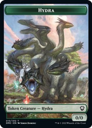 Snake // Hydra Double-Sided Token [Dominaria United Commander Tokens] | Exor Games Truro