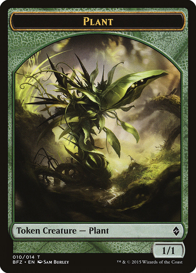 Plant Token [Battle for Zendikar Tokens] | Exor Games Truro