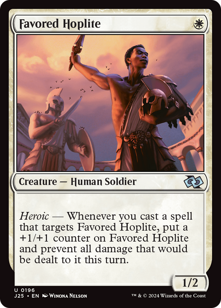 Favored Hoplite [Foundations Jumpstart] | Exor Games Truro