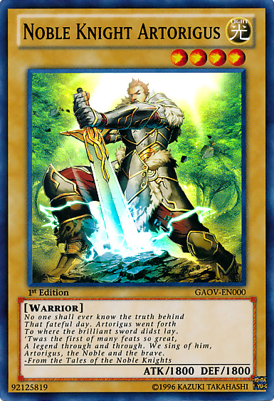 Noble Knight Artorigus [GAOV-EN000] Super Rare | Exor Games Truro