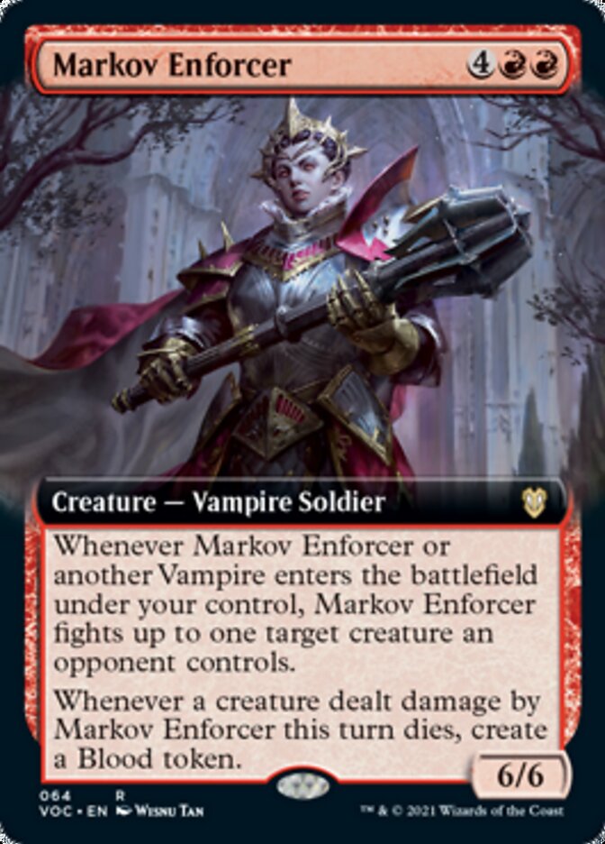 Markov Enforcer (Extended Art) [Innistrad: Crimson Vow Commander] | Exor Games Truro