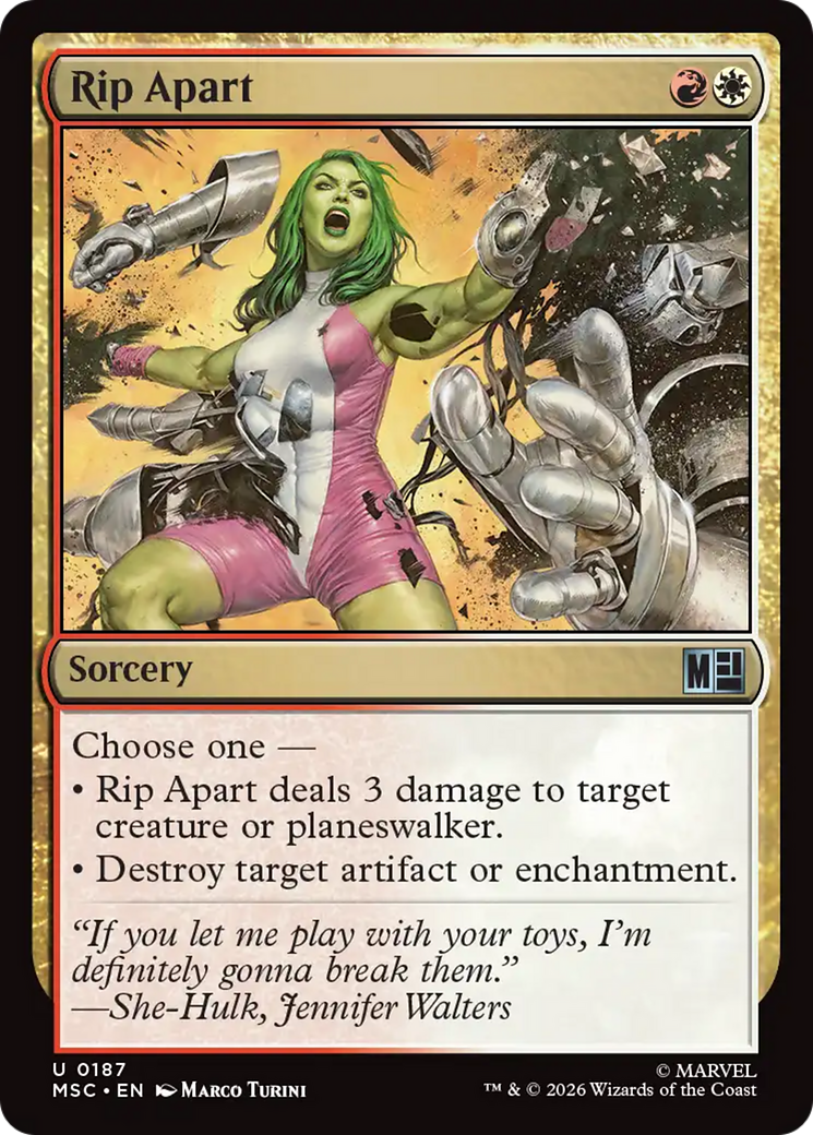 Rip Apart (Surge Foil) [Marvel Super Heroes Commander] | Exor Games Truro