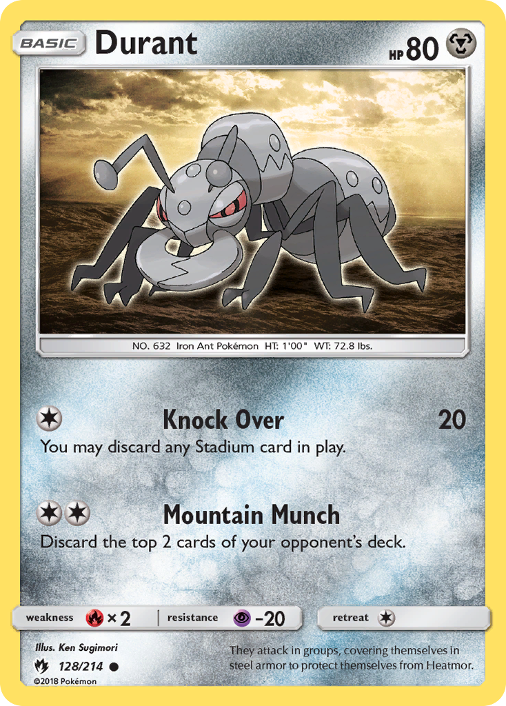 Durant (128/214) [Sun & Moon: Lost Thunder] | Exor Games Truro
