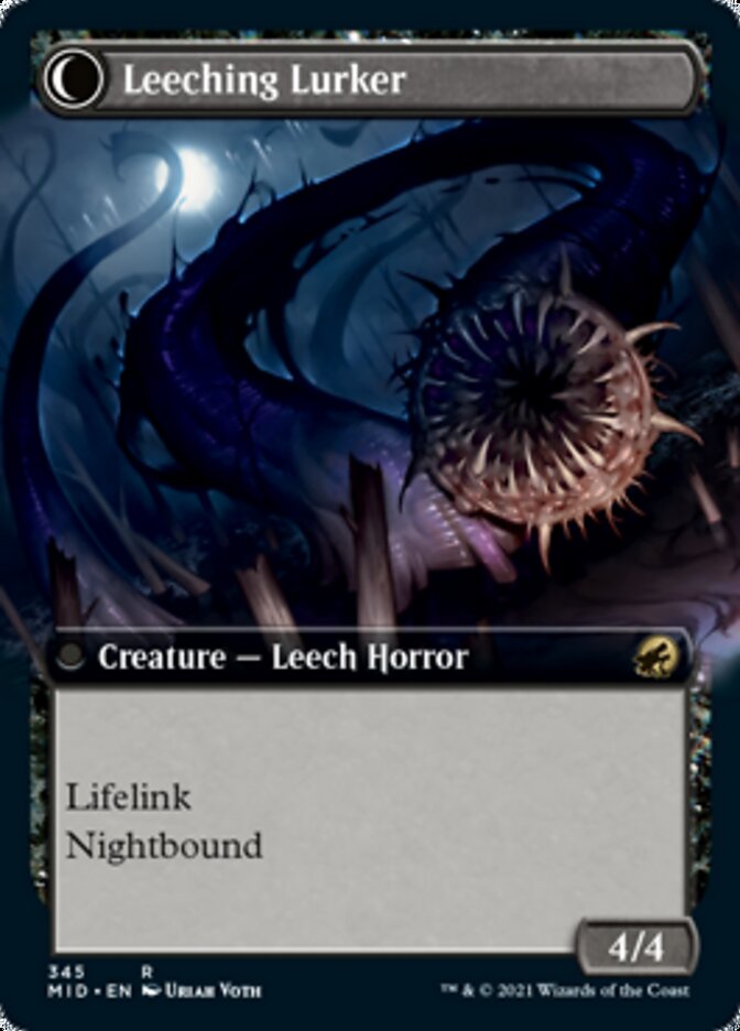 Curse of Leeches // Leeching Lurker (Extended Art) [Innistrad: Midnight Hunt] | Exor Games Truro