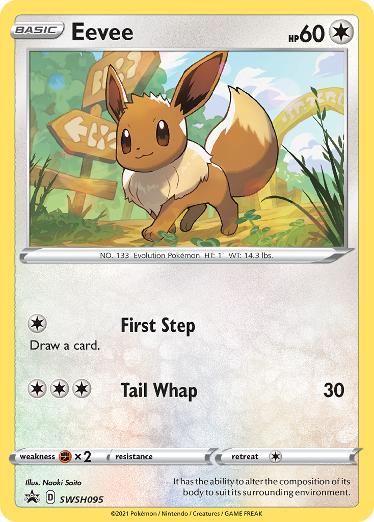 Eevee (SWSH095) [Sword & Shield: Black Star Promos] | Exor Games Truro