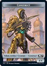 Construct // Soldier Double-Sided Token [Core Set 2021 Tokens] | Exor Games Truro