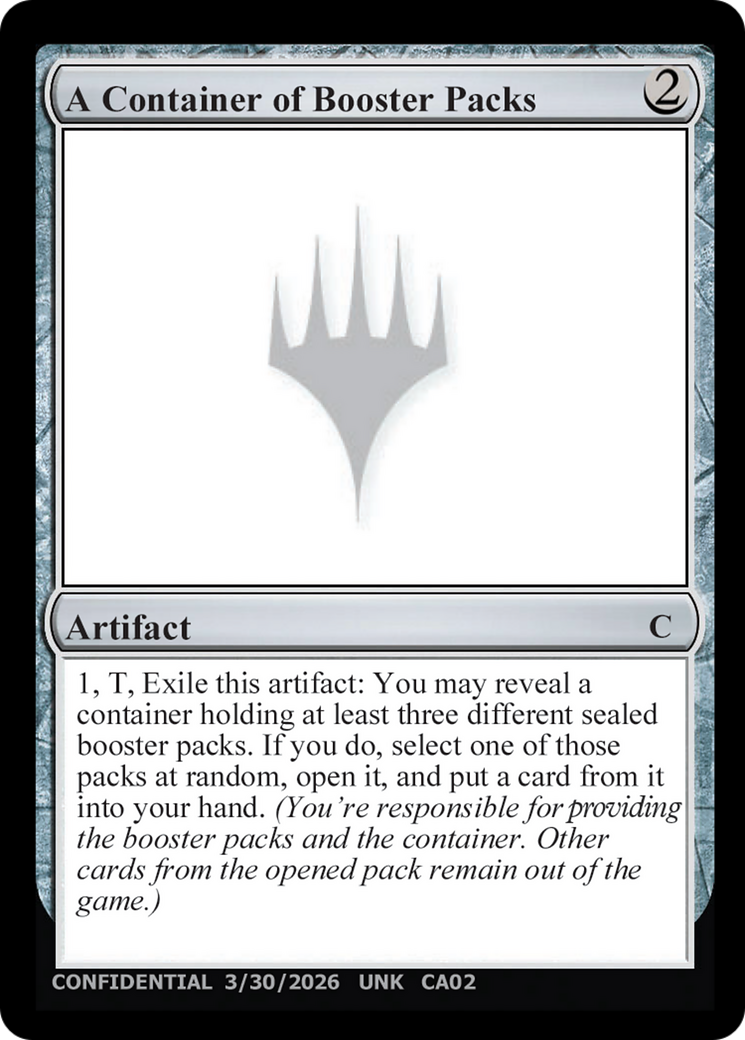 A Container of Booster Packs [Unknown Event] | Exor Games Truro