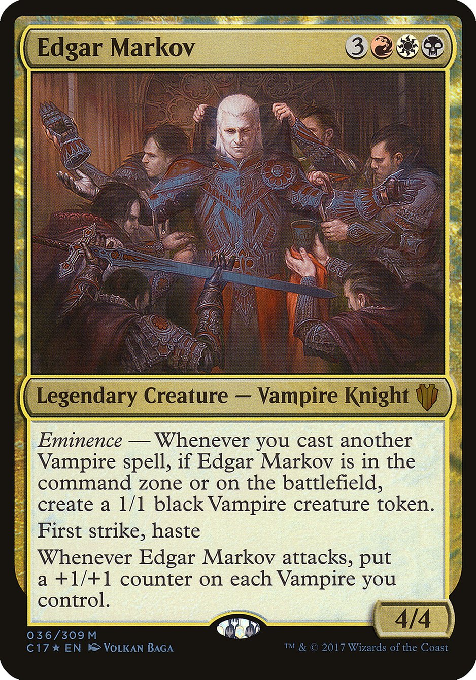 Edgar Markov (Oversized) [Commander 2017 Oversized] | Exor Games Truro